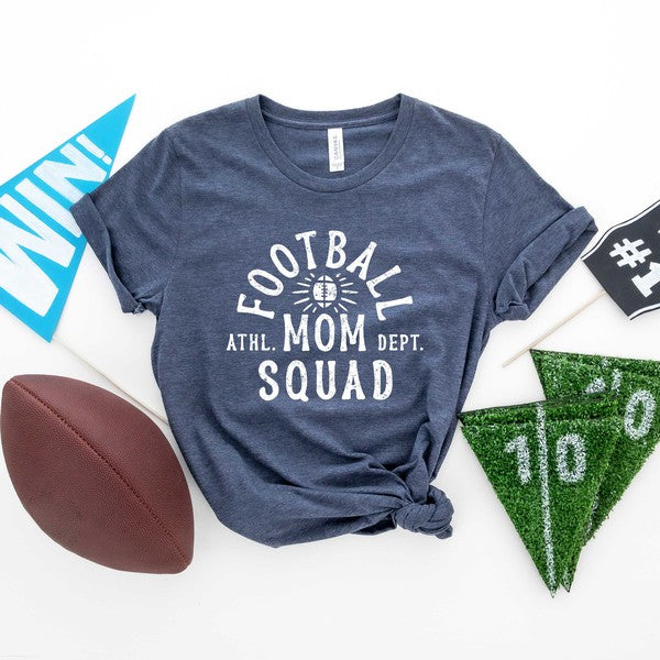 Football Mom Squad Short Sleeve Graphic Tee