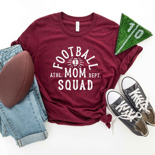 Football Mom Squad Short Sleeve Graphic Tee