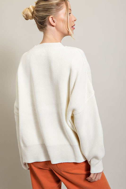 Long Sleeve Ribbed Sweater
