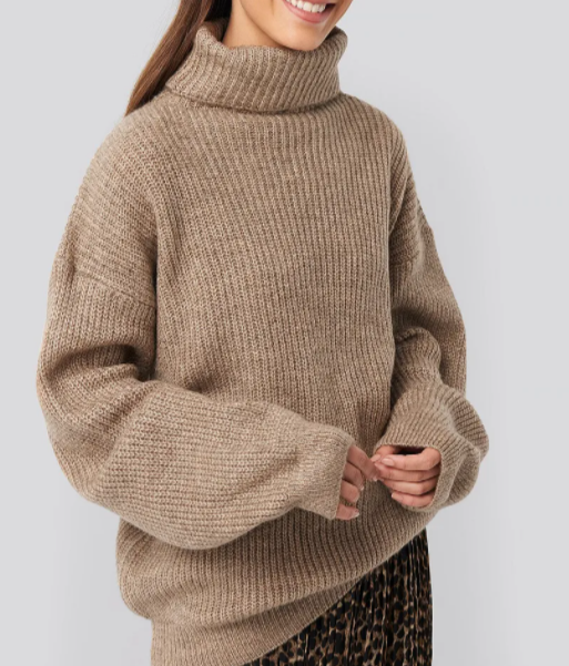 Knitted Turtle Neck Sweater